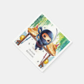 Serviette En Papier Whimsical Spy Ninja Anniversaire (Coin)