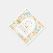 Serviette En Papier Whimsical Summer Animals Baby Shower (Coin)