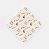 Serviette En Papier Whimsical Watercolor Circus Carnival Baby Shower (Coin)