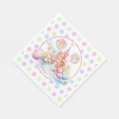 Serviette En Papier Whimsical Watercolor Pastel Candyland Birthday (Coin)