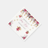 Serviette En Papier Whimsical Winter Fairy First Birthday Party (Coin)