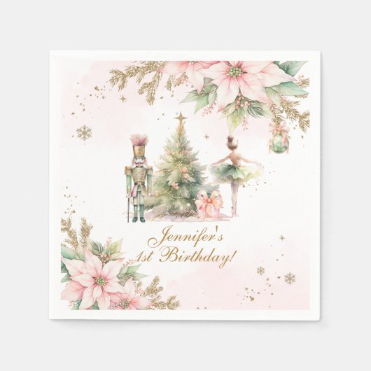 Serviette En Papier Whimsical Winter Onederland the Nutcracker (Devant)