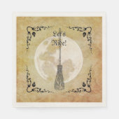 Serviette En Papier Whimsical Witchy Full Moon (Devant)
