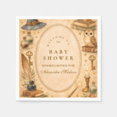 Serviette En Papier Whimsical Wizard Magic Baby Shower (Devant)