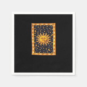 Serviette En Papier Whimsigoth 90s Soleil et Lune