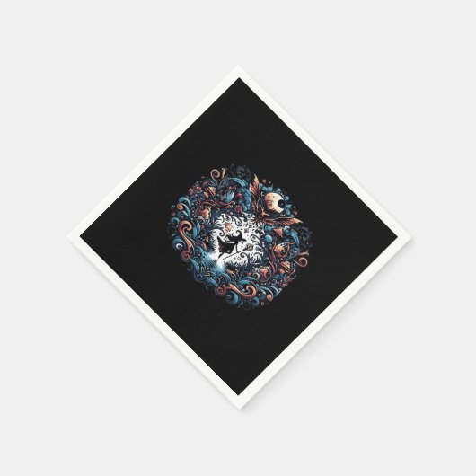 Serviette En Papier Whimsigoth sorcière dans un classique (Coin)