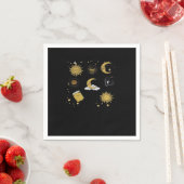 Serviette En Papier Whimsigoth Sun Moon Witchy Classic (En situation)