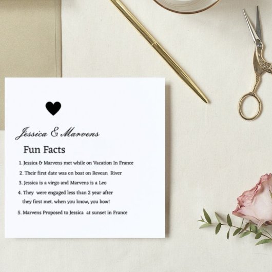 Serviette En Papier WhimsScript amusant fait mariage serviettes