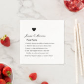 Serviette En Papier WhimsScript amusant fait mariage serviettes (En situation)