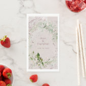 Serviette En Papier Whisch & Blush 2 Mariage Diner Napkins (En situation)