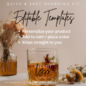 Serviette En Papier Whiskey | Fleurs Boho | Cocktail esthétique