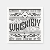 Serviette En Papier Whiskey / Whisky Napkin (Devant)