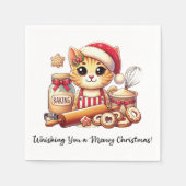 Serviette En Papier Whisking you a meowy Christmas (Devant)