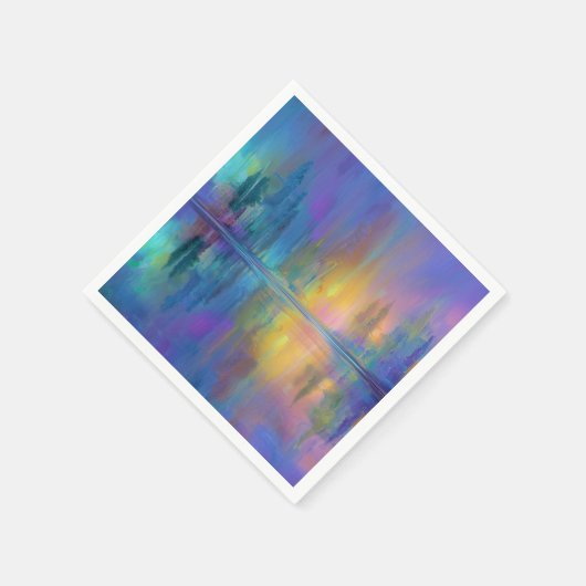 Serviette En Papier Whispering Woods dans les couleurs pastel (Coin)