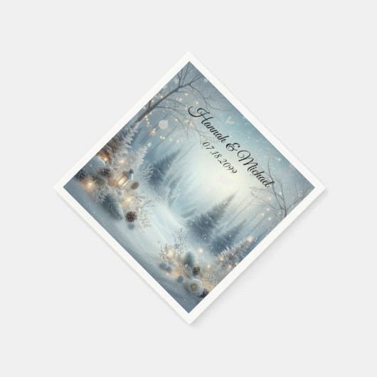 Serviette En Papier Whispers d'un solstice d'hiver (Coin)