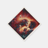 Serviette En Papier Whispers of Love Valentine Paper Napkin - Romantiq (Coin)