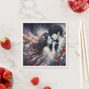 Serviette En Papier Whispers of Love Valentine Paper Napkin - Romantiq