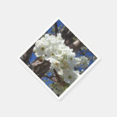Serviette En Papier White Blossoms II (Coin)