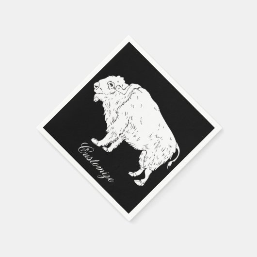 Serviette En Papier White Buffalo Thunder_cove (Coin)