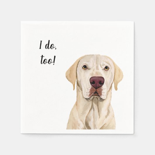 Serviette En Papier White Dog Custom Cocktail Napkin (Devant)