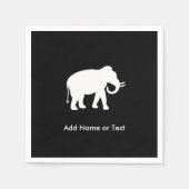 Serviette En Papier White Elephant Gift Exchange Party (Devant)