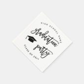 Serviette En Papier White Graduation Party Classe de cocktail (Coin)