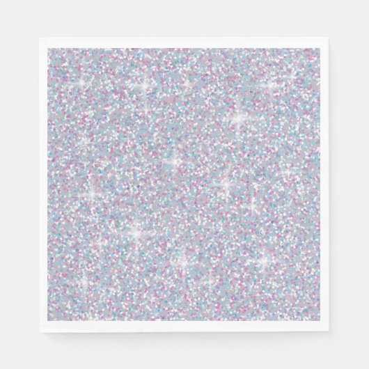 Serviette En Papier White iridescent brillant (Devant)