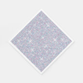 Serviette En Papier White iridescent brillant (Coin)
