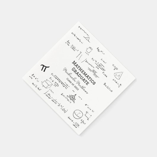 Serviette En Papier White Mathematics Graduate Class of Graduation (Coin)