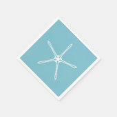 Serviette En Papier White Pearl Starfish Mariage Fête des mariées (Coin)