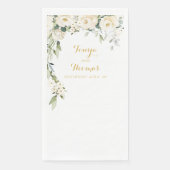 Serviette En Papier White Peony Epiphany Mariage Long Dinner Naples (Devant)