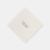 Serviette En Papier White Personalized – Your Logo & Text Here (Coin)