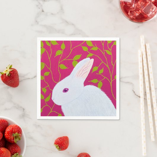Serviette En Papier white rabbit (En situation)