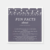 Serviette En Papier White String Lights Trivia Fun Fun Fun Fun Mariage (Devant)