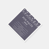 Serviette En Papier White String Lights Trivia Fun Fun Fun Fun Mariage (Coin)