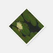 Serviette En Papier White Waterlily I Peaceful (Coin)