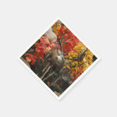 Serviette En Papier Whitetail En Automne (Coin)