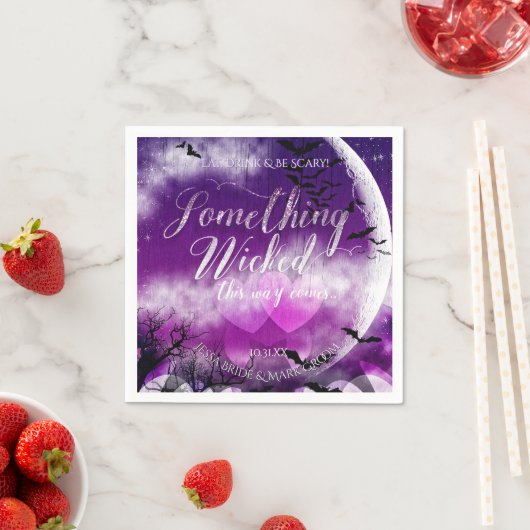 Serviette En Papier Wicked Fun Halloween Loon Moon Mariage (En situation)