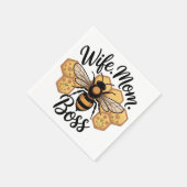 Serviette En Papier Wife. Mom. Boss (Coin)