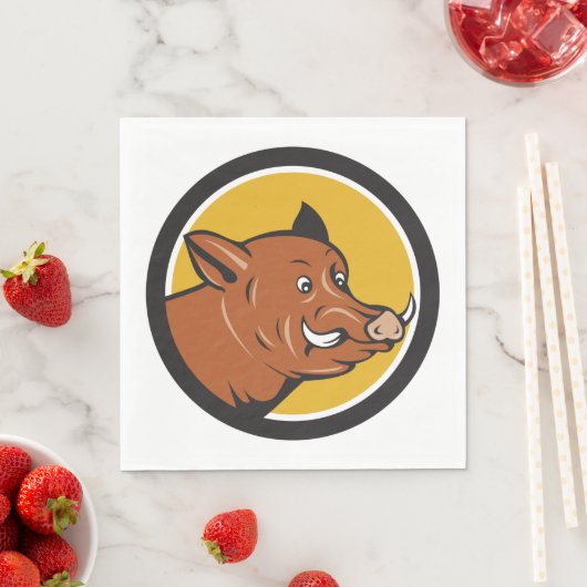 Serviette En Papier Wild Boar (En situation)