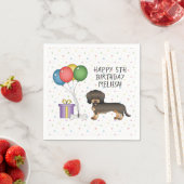 Serviette En Papier Wild Boar Wire Haired Dachshund Chien - Anniversai (En situation)