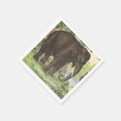 Serviette En Papier Wild Elephant Imprimer Baby shower neutre genre (Coin)