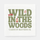Serviette En Papier Wild In The Woods Kids Birthday (Devant)