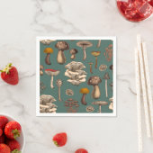 Serviette En Papier Wild Mushrooms (En situation)