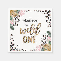 Wild One Birthday Empreinte de léopard Wild Jungle