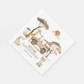 Serviette En Papier Wild One Boy 1er Anniversaire Safari (Coin)