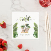 Serviette En Papier Wild One First 1st Safari Animaux Anniversaire (En situation)