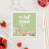 Serviette En Papier Wild one girl 1er anniversaire (En situation)