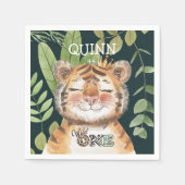 Serviette En Papier Wild One Jungle Animals Safari 1st Birthday (Devant)