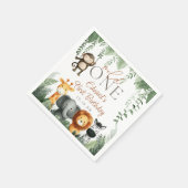 Serviette En Papier Wild One Jungle Safari 1st Birthday (Coin)